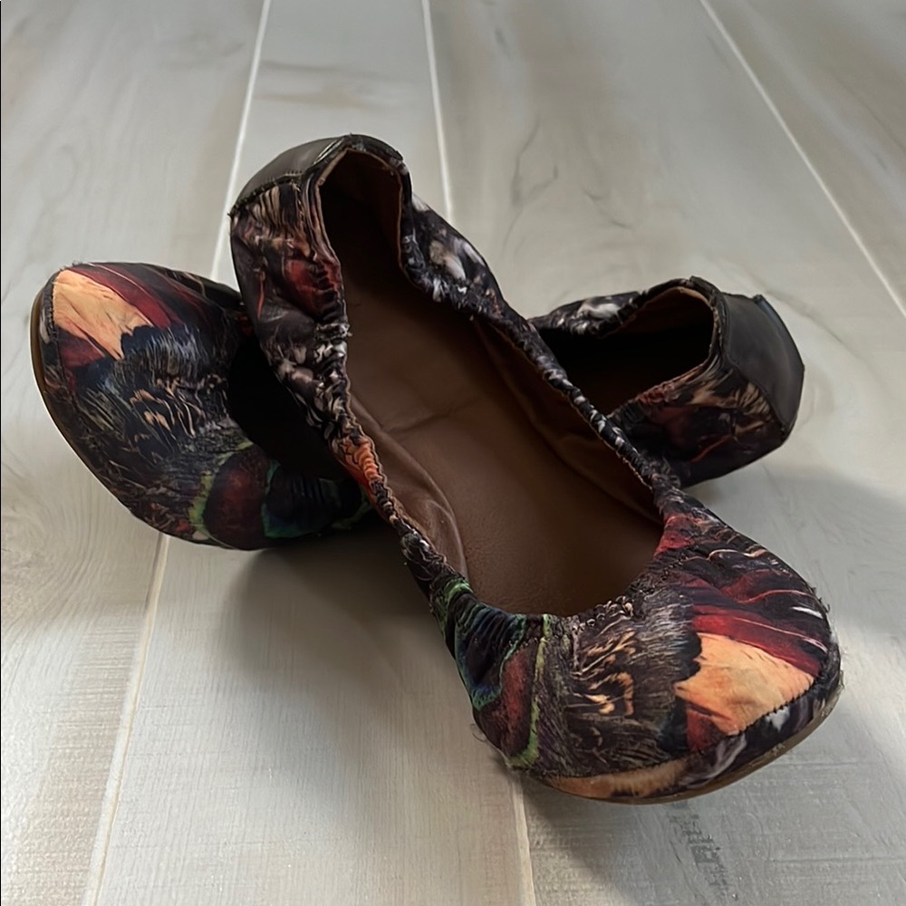 Lucky Brand Floral Ballet Flats size 10